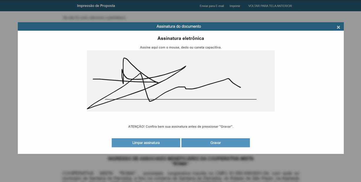 Assinatura eletrônica