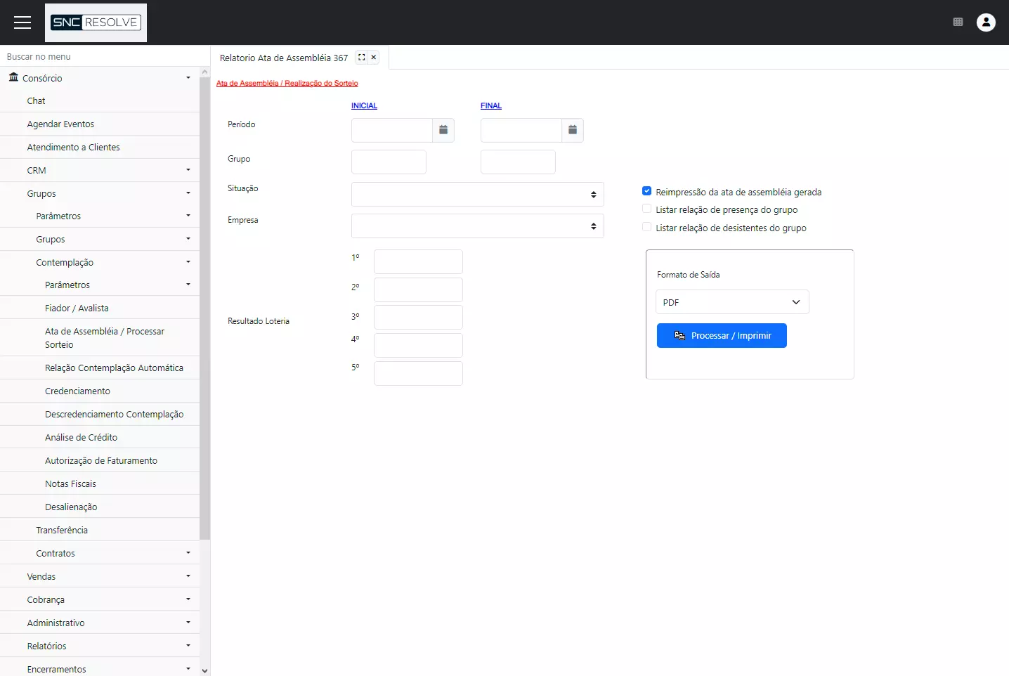 Contemplações e Assembleias